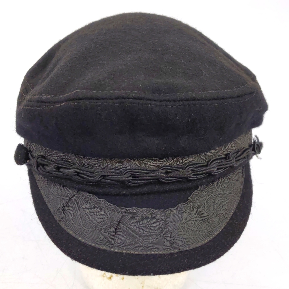 VTG Greek Fisherman's Hat Cap Wool Blend 55-6 7/8